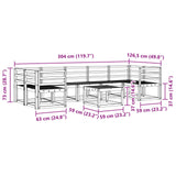 Outdoor Sofa Set 8 pcs Natural Solid Acacia Wood 3366132