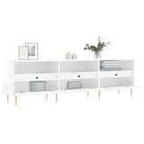 TV Cabinet High Gloss White 150x30x44.5 cm Engineered Wood 831270