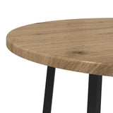 Side Table Set with Shelf 2 pcs Artisan Oak and Black 869707