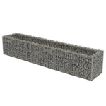 ZNTS Gabion Raised Bed Galvanised Steel 270x50x50 cm 143563