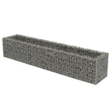 ZNTS Gabion Raised Bed Galvanised Steel 270x50x50 cm 143563