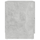 Bedside Cabinet Concrete Grey 40x40x50 cm Engineered Wood 326731
