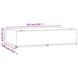 Garden Furniture Covers 2 pcs 12 Eyelets 315x180x75 cm Rectangular 3155365