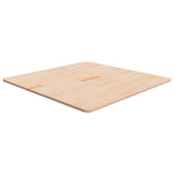 Square Table Top 80x80x1.5 cm Untreated Solid Wood Oak 342918