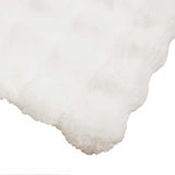 Anti-Slip Faux Rabbit Fur Blanket Olite White 150 x 220 cm 42021842