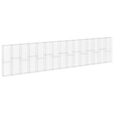 Gabion Wall with Covers Galvanised Steel 900x30x200 cm 147819