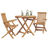 Garden Dining Set 3 pcs Brown Solid teak wood 3385964