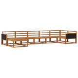 Outdoor Sofa Set 7 pcs Natural Solid Acacia Wood 3382732