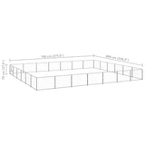 Dog Kennel Silver 42 m Steel 3082175