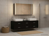 Bathroom Furniture Set 4 pcs Black Oak 3406864