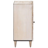 Sideboard with Storage White 40 x 33.5 x 75 cm Solid Mango Wood 4018392