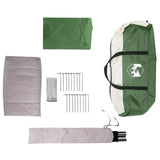 Family Tent with Rainfly Water-Resistant 14-Person Green 42042222