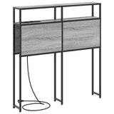 Storage Headboard with Shelf Grey sonoma 80 cm Engineered wood 859728