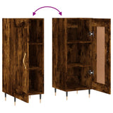 Sideboard Smoked Oak 34.5x34x90 cm Engineered Wood 830425