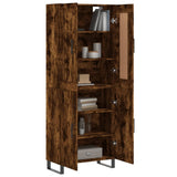 Highboard Smoked Oak 69,5x34x180 cm Engineered Wood 3199582