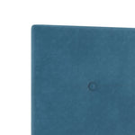 ZNTS Bed Frame Dark Blue 200x200 cm Velvet 3344967