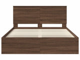 Bed Frame with Headboard Brown Oak 120 x 200 cm Solid Pine Wood 3411034