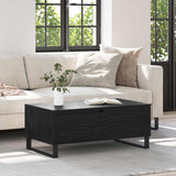 Coffee Table Black Oak 90 x 50 x 36.5 cm Engineered Wood 881680