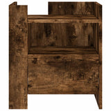 Bedside Cabinet Smoked Oak 45x50x50 cm Engineered Wood 848280