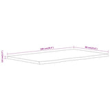 Bathroom Countertop 100x60x3.8 cm Rectangular Solid Wood Acacia 370310