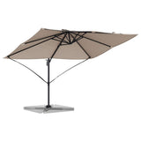 Umbrella Taupe 351 x 250 x 260 cm Polyester and Aluminium 42003346