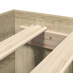 Bed Frame with Headboard without Mattress Sonoma Oak 75x190 cm Small Single 3295620