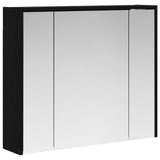 Bathroom Mirror Cabinet Black Oak 73.5 x 16 x 62.5 cm 889168
