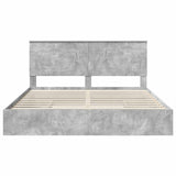 Storage Bed Concrete Grey 180 x 200 cm Engineered Wood 3409527