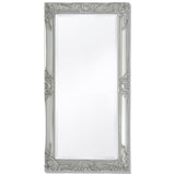 ZNTS Wall Mirror Baroque Style 100x50 cm Silver 243681