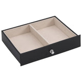 Jewellery Box 6-Layer with Mirror Lockable Black 4103565