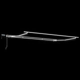 Manual Retractable Awning with LED Burgundy 400x300 cm 3214974