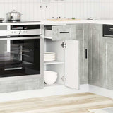 Kitchen Base Cabinet Porto Concrete Grey Engineered Wood 853941