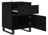 Sideboard with Drawer Black oak 35 x 40 x 70 cm Engineered wood 881770