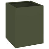 Garden Planter Olive Green 32 x 32 x 40 cm Cold-rolled Steel 876346