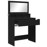 Bedroom Dressing Tables with Drawer Black 80 x 39.6 x 135 cm 888978