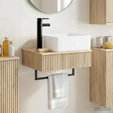 Wall-Mounted Wash Basin Sonoma Oak 50 x 41 x 39 cm 890190