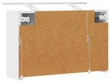 Bathroom Mirror Cabinet White 60 x 14.5 x 50 cm Engineered wood 889079
