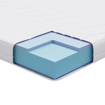 Mattress White 120 x 200 cm Gel Memory Foam 4106316