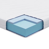Mattress White 200 x 200 cm Gel-Infused Foam 4106321