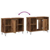 Bathroom Cabinet Old Wood 80 x 33 x 60 cm Engineered Wood 873895