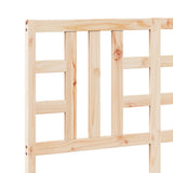 Bed Headboard 141x4x100 cm Solid Wood Pine 817835