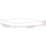 Table Top 40x40x4 cm Square Solid Wood Beech 355960