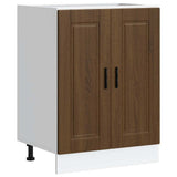 Kitchen Base Cabinet "Porto" Brown Oak Engineered Wood 853924