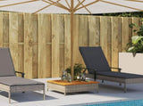 Parasol Base Cover Grey 70x70x25 cm Poly Rattan and Acacia 365953