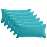 Cushion with Pillow HEERLEN 6 pcs Turquoise Polyester 925448
