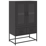 Highboard Black 68x39x111.5 cm Steel 853362