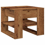Coffee Table Old Wood 55.5x55x45 cm Engineered Wood 856818