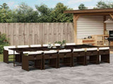 Garden Dining Set Brown, Cream White 3211125