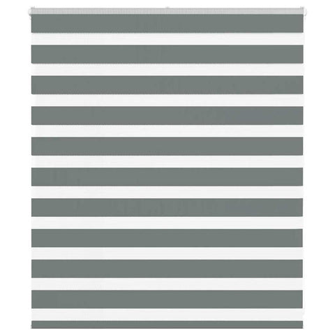 ZNTS Zebra Blind Dark Grey 135x100 cm Fabric Width 130.9 cm Polyester 4014112