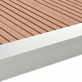 5 pcs Decking Angle Trims Aluminium 170 cm Silver 45017